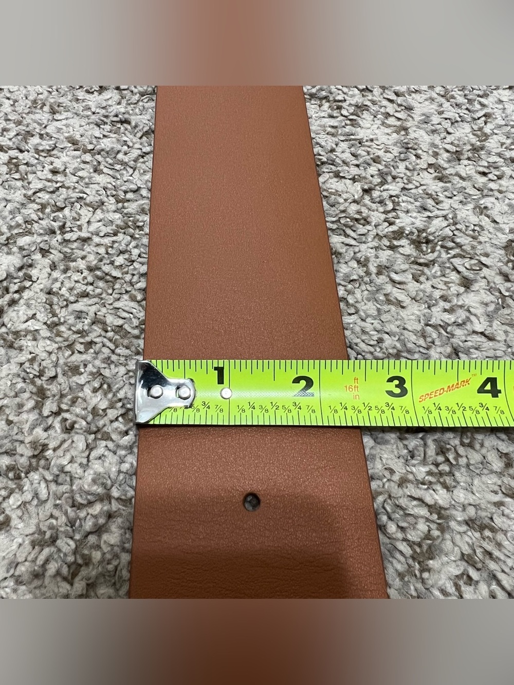 J. Crew Women’s Wide Brown Leather Belt with Gold-Tone Buckle Size Small - Picture 11 of 12